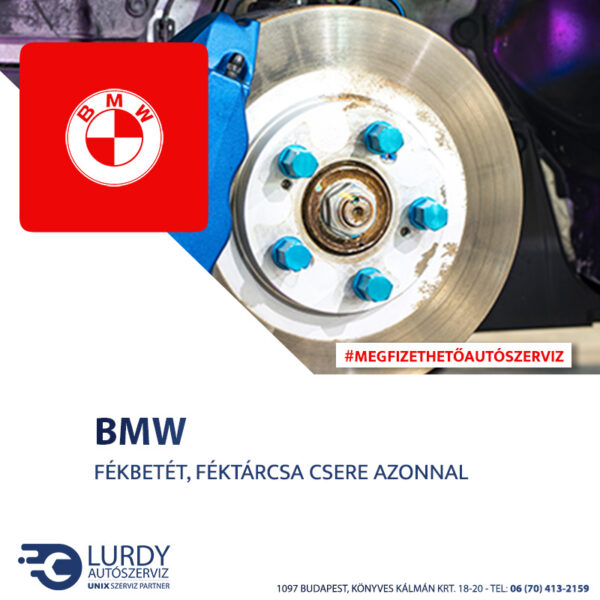 BMW 135 fékbetét, féktárcsa csere árak
