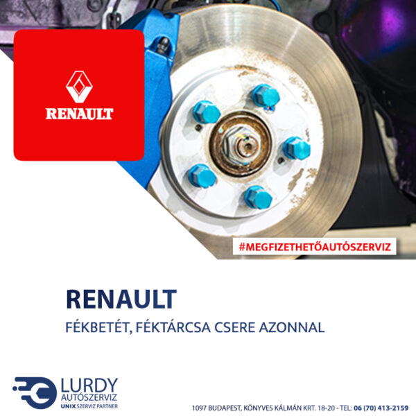 renault-fekbetet-csere Renault Laguna Coupe fékbetét, féktárcsa csere árak